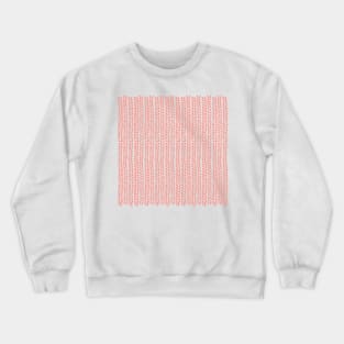 Knit Wave Coral Crewneck Sweatshirt